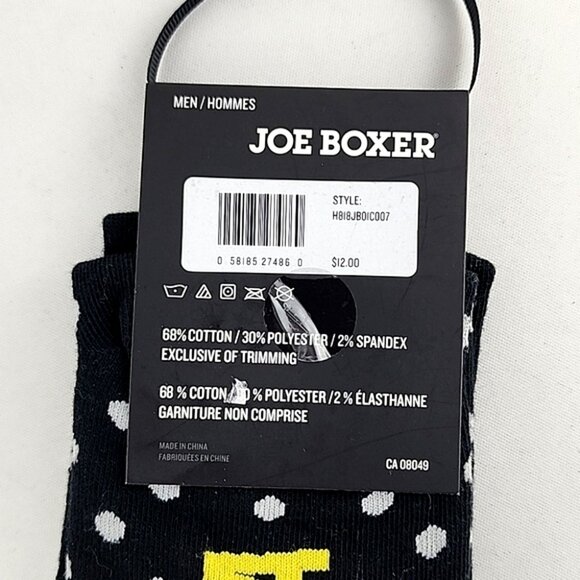 ⭐️3/ $30⭐️ JOE BOXER 2 Pairs Men's Novelty Socks Yelow "You Had Me At Pizza" O/S - Picture 5 of 5